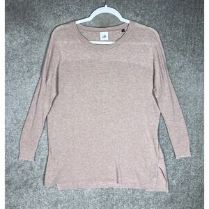 Cabi Play Knit Top Womens Size Small Mauve-Pink Drop‎ Shoulder Tunic Ribbed 3528